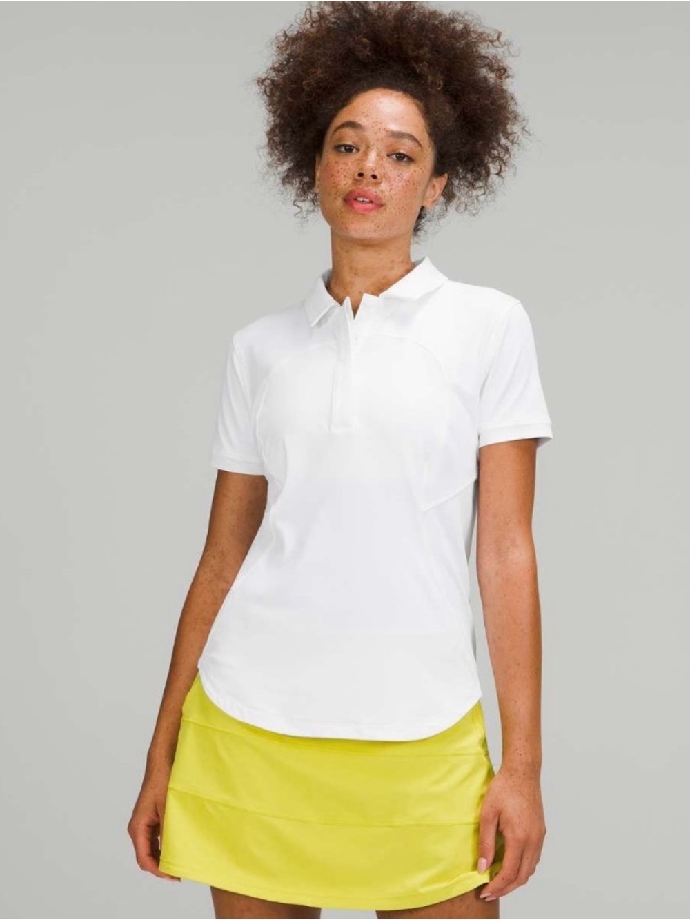 Lululemon Quick-Drying Short Sleeve Polo Shirt
White